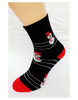 Vianočné dámske ponožky | Veľkosť: 37 - 40 | Čierna / snehuliak