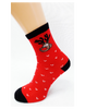 Vianočné dámske ponožky | Veľkosť: 37 - 40 | Červená / sob