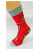 Vianočné pánske ponožky | Veľkosť: 40 - 43 | Červená / rudolf