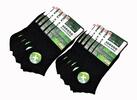 10 párov Dámske členkové bambusové ponožky | Veľkosť: 35-38 | Čierna