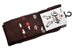 Pánske ponožky "Daily socks" | Veľkosť: 44-46 | Hnedá / balóny