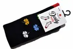Pánske ponožky "Daily socks" | Veľkosť: 40-43 | Čierna / štvorlístok