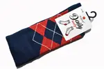 Pánske ponožky "Daily socks" | Veľkosť: 44-46 | Červené / káro
