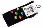 Pánske ponožky "Daily socks" | Veľkosť: 40-43 | Čierna / smile