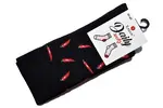 Pánske ponožky "Daily socks" | Veľkosť: 40-43 | Čierna / chilli