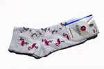 Dámske ponožky "Daily socks" | Veľkosť: 37-40 | Biela / plameniak