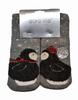 Dámske hrubé protišmykové termo ponožky - Tučniak | Veľkosť: 35-38 | Sivá