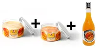 250 ml Telové maslo + 400 ml Peelingový sprchovací gél +300 g Aromatická soľ z Mŕtveho mora s vôňou manga