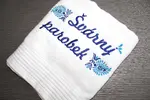 Froté uterák s výšivkou "Švárny parobek" | Biela