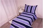 Bavlnené posteľné obliečky LAURA BLUE (140 x 200 cm / 70 x 90 cm) | Veľkosť: 1 x