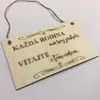 Dekoračná ceduľa na dvere "Každá rodina má svoj príbeh..."