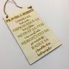 Dekoračná ceduľa na dvere "Pravidlá rodiny..."