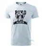 Pánske tričko Pivo | Veľkosť: S | Svetlosivá