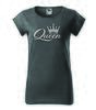 Dámske tričko Queen | Veľkosť: S | Čierny melír