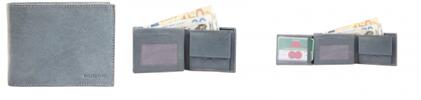 Praktická kožená peňaženka EXCELLANC - sivá