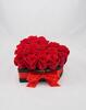 Valentínsky box ruží v tvare srdca | Čierna