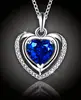 Luxusný náhrdelník „Crystal Blue Heart“