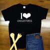 Pánske tričko "I love cholesterol" | Veľkosť: S | Čierna