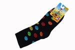 Detské veselé ponožky "Daily socks" | Veľkosť: 25-28 | Čierna / smile