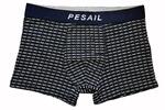 1 ks Pánske bavlnené boxerky Pesail "elegance" | Veľkosť: L | Modrá