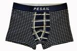 1 ks Pánske bavlnené boxerky Pesail "elegance" | Veľkosť: M | Tmavo modrá