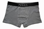 1 ks Pánske bavlnené boxerky Pesail "elegance" | Veľkosť: M | Sivá