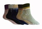 5 párov Dámske bavlnené ponožky | Veľkosť: 35-38 | Lístie / mix farieb