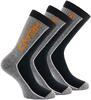 3 Páry vysokých ponožiek unisex Head Stripe E | Veľkosť: 35-38 | Čierna / sivá