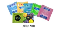 92 ks Mix balíček kondómov Pasante a EXS