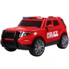 Elektrické autíčko Policajné SUV s diaľkovým ovládaním (červené)