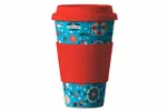 400 ml Znovupoužiteľný ekologický termohrnček | Sea Red