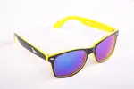 Čierno - žlté okuliare Kašmir Wayfarer - sklá modré zrkadlové