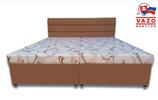 Čalúnená posteľ Nikola s pružinovým matracom/ šírka 180 cm / poťah koženka + látka
