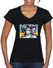 Dámske tričko s krátkym rukávom "Madonna Pop art" | Veľkosť: S | Čierna