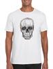 Pánske tričko s krátkym rukávom "Skull" | Veľkosť: M | Biela