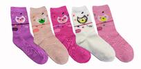 5 párov Antibakteriálne bambusové ponožky / dievčenské | Veľkosť: 24-27 | Mix farieb