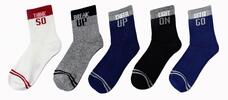 5 párov Detské bavlnené ponožky | Veľkosť: 32-35 | Mix farieb