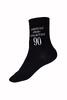 1 pár Dámske bavlnené ponožky - 90´s | Veľkosť: 35-38 | Čierna