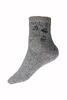 1 pár Dámske bavlnené ponožky - Fashion | Veľkosť: 35-38 | Sivá