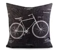 RETRO Obliečka na vankúš (bicykel)