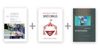 3-dielny balíček kníh: Opičí cirkus + Uložená do stromov + Vrstvenie