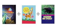 3-dielny balíček kníh: Pavúčik na nitke + Na zmrzline so žirafou + Moja prvá kuchárska kniha