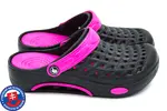 Dámske Clogs FLAMEshoes B-2006 | Veľkosť: 36 | Čierna / fialová