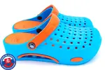 Dámske Clogs FLAMEshoes B-2006 | Veľkosť: 36 | Modrá / oranžová