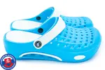 Dámske Clogs FLAMEshoes B-2006 | Veľkosť: 36 | Modrá / biela