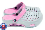 Dámske Clogs FLAMEshoes B-2006 | Veľkosť: 36 | Sivá / ružová