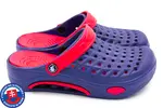 Dámske Clogs FLAMEshoes B-2006 | Veľkosť: 36 | Tmavomodrá / červená