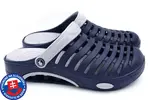 Pánske Clogs FLAMEshoes A-1003 | Veľkosť: 40 | Tmavomodrá / sivá