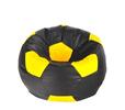 XXXL Sedací vak AGA Ball (500 l) | Žltá / čierna