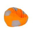Aga Sedací vak Ball XXXL (siváa oranžová)